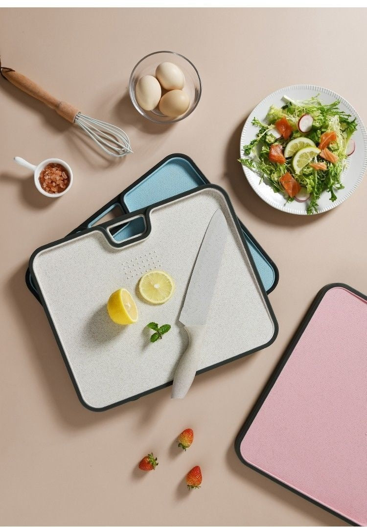 Double-sided Wheat Straw Cutting Board