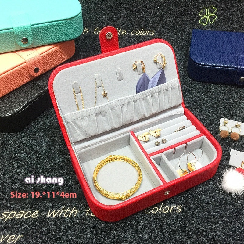 Leather Creative Travel Portable Jewelry Box