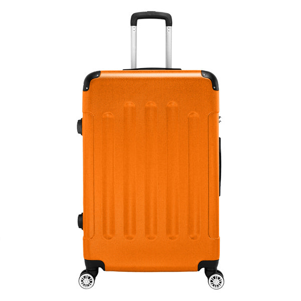 3-in-1 ABS Trolley Case 20 Inches, 24 Inches, 28 Inches Orange