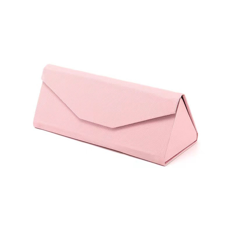 Fashion Simple Triangle Folding Sunglasses Case