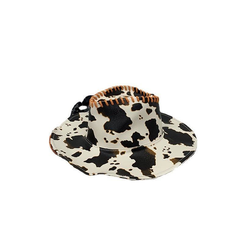 Cute Cow On Vacation Western CowGirl / Cowboy Hat