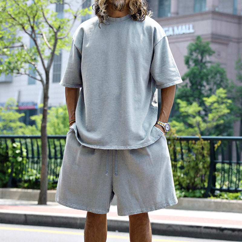 2pc mensLoose Sports Summer shorts and top. Drawstring shorts.