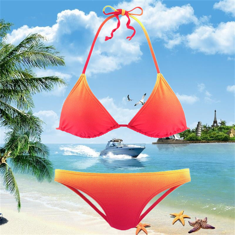 Swimsuit Women's Gradient Series Split Swimsuit Bikini