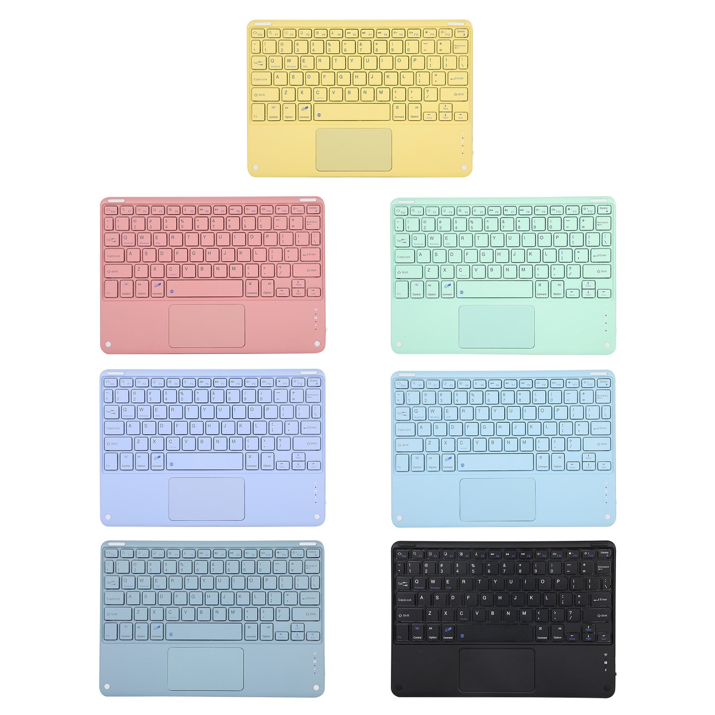 Colorful Touch Wireless Bluetooth Keyboard