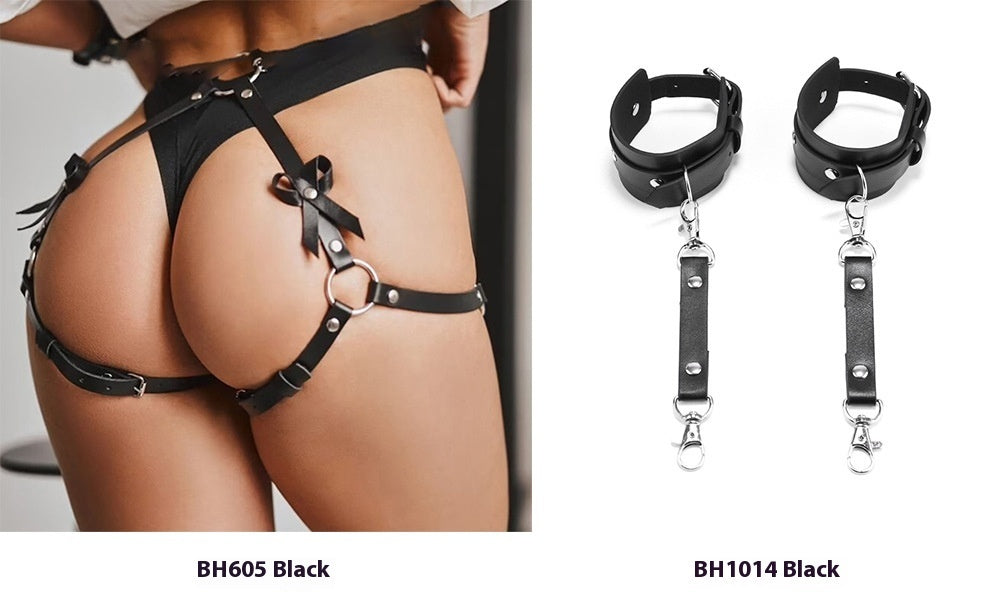 Waist Belt Female Handcuffs Suit Bondage