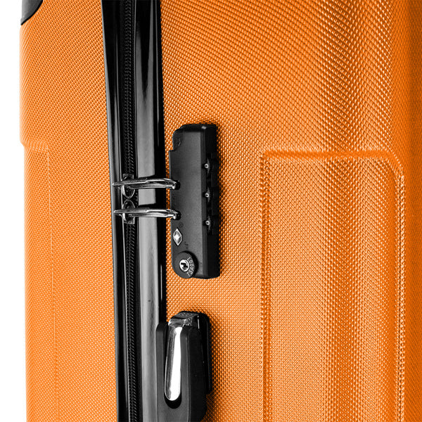 3-in-1 ABS Trolley Case 20 Inches, 24 Inches, 28 Inches Orange