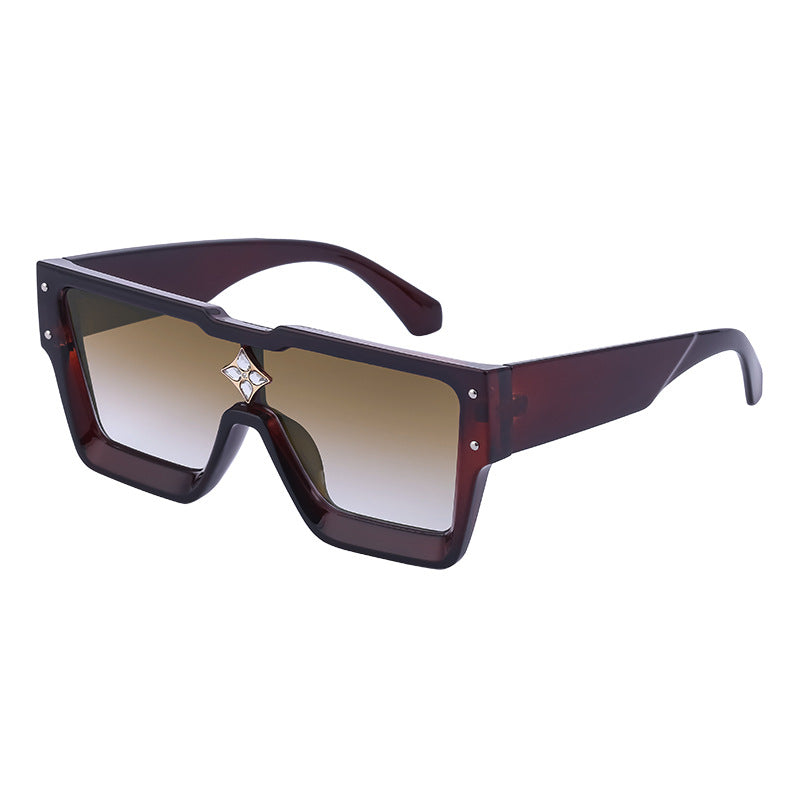 European And American Women's Large Frame Sunglasses