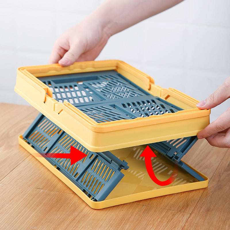 Foldable Portable Plastic Storage Basket