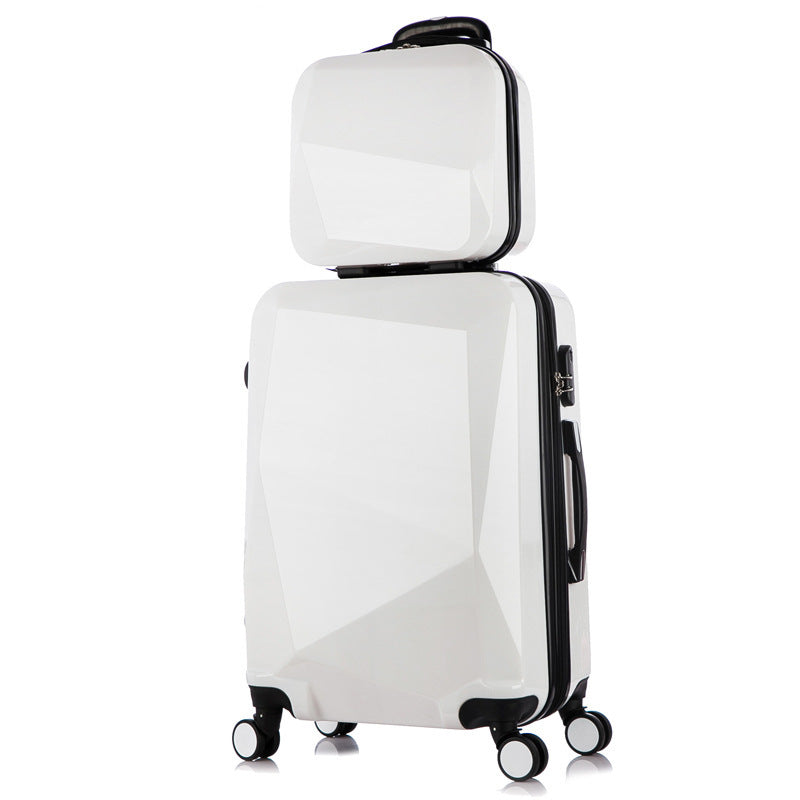 2pc Luggage 20inch with toiletry. Diamond Pattern Swivel Wheels