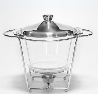 Large Capacity Glass Buffet Stove 4.0L Food Heating Container Restaurant Small Hot Pot Alcohol Stove