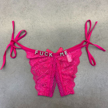 Women's Fashion Strappy Monogrammed Panties