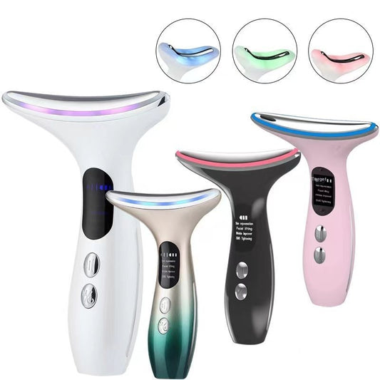 Color Light Massage Neck Beauty Instrument Neck-removing Pattern Magic Pattern Artifact Face Color Light Lifting And Tightening Micro-current Beauty Instrument