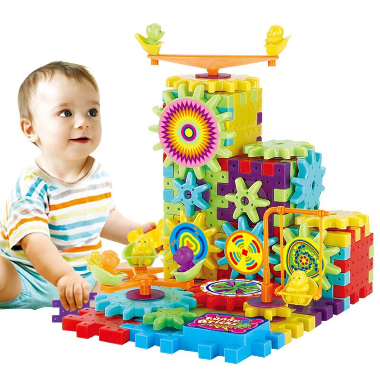 Electric Building Brick Blocks Educational Toys for Kids