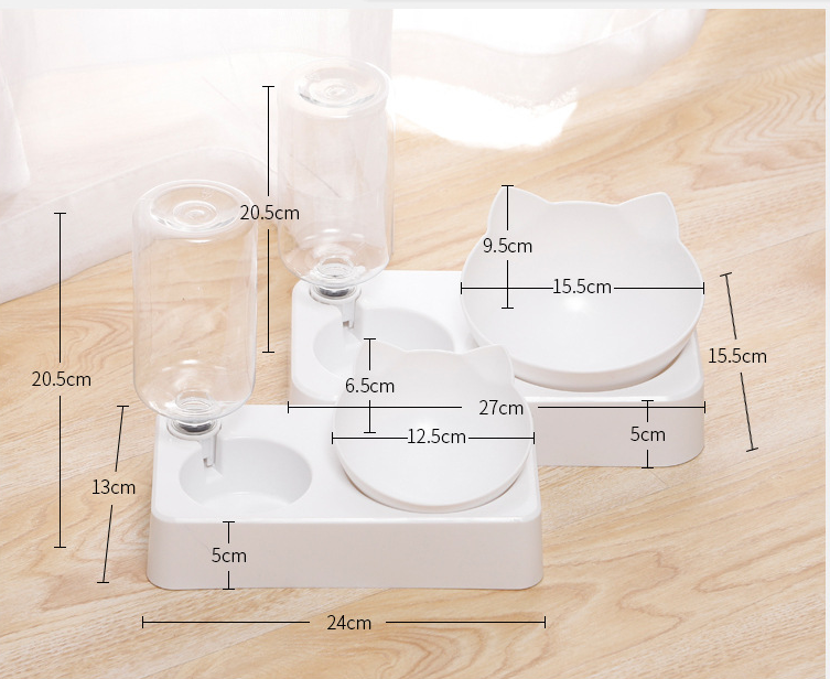 Cat and Dog Double automatic drinking bowl