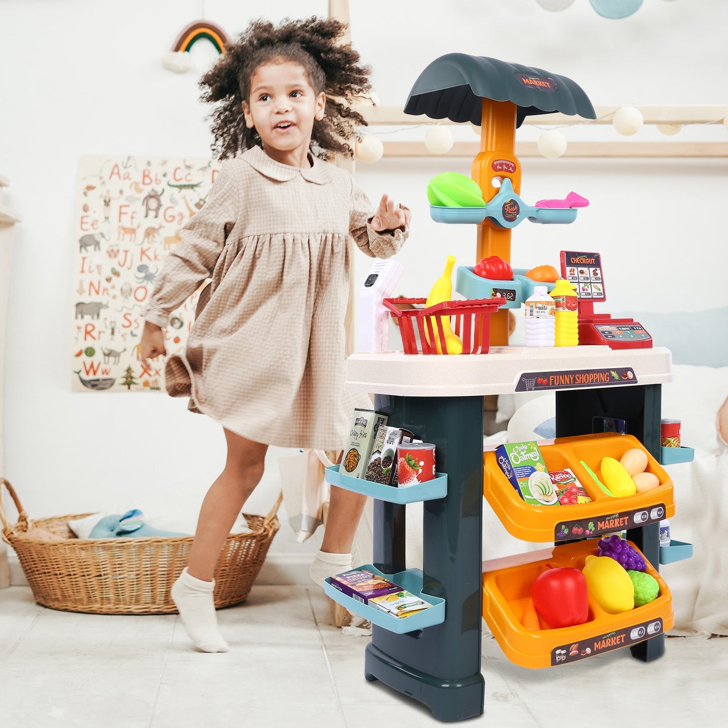 Supermarket Play-set With Toy Cash