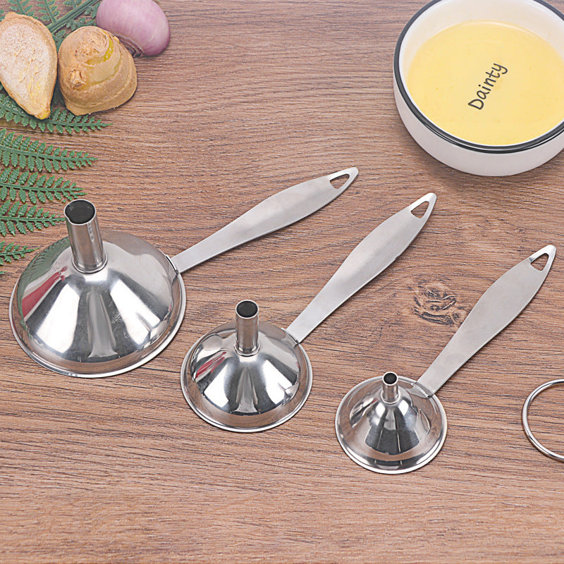 Stainless Steel Three Piece Mini Funnel