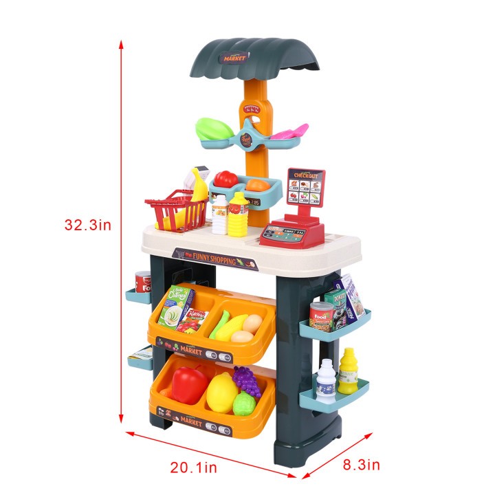 Supermarket Play-set With Toy Cash