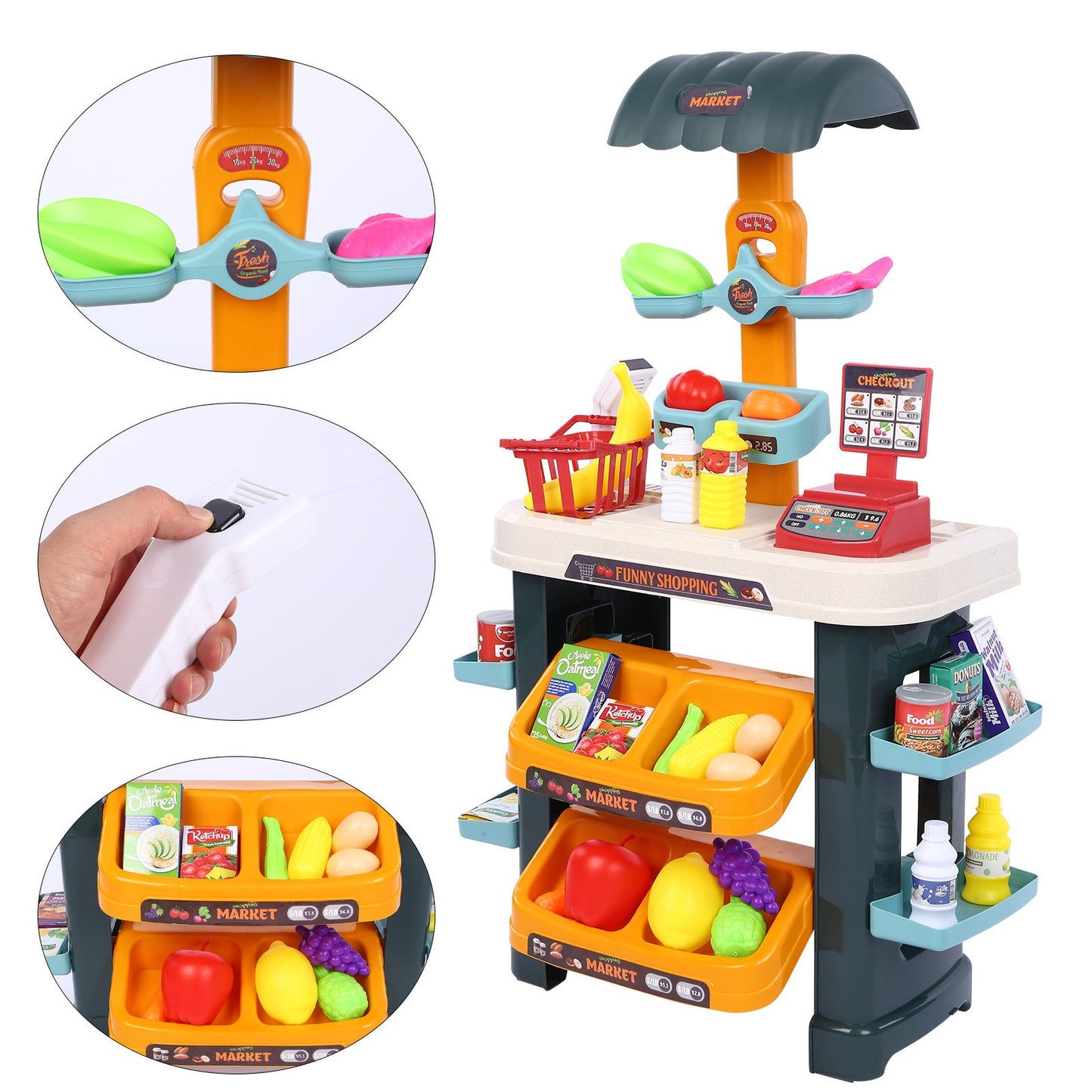 Supermarket Play-set With Toy Cash