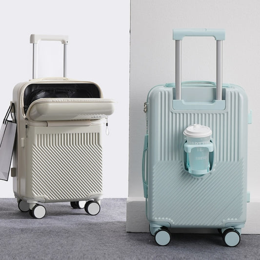 Travel suitcases with Wheel rolling luggage case with Cup holder.