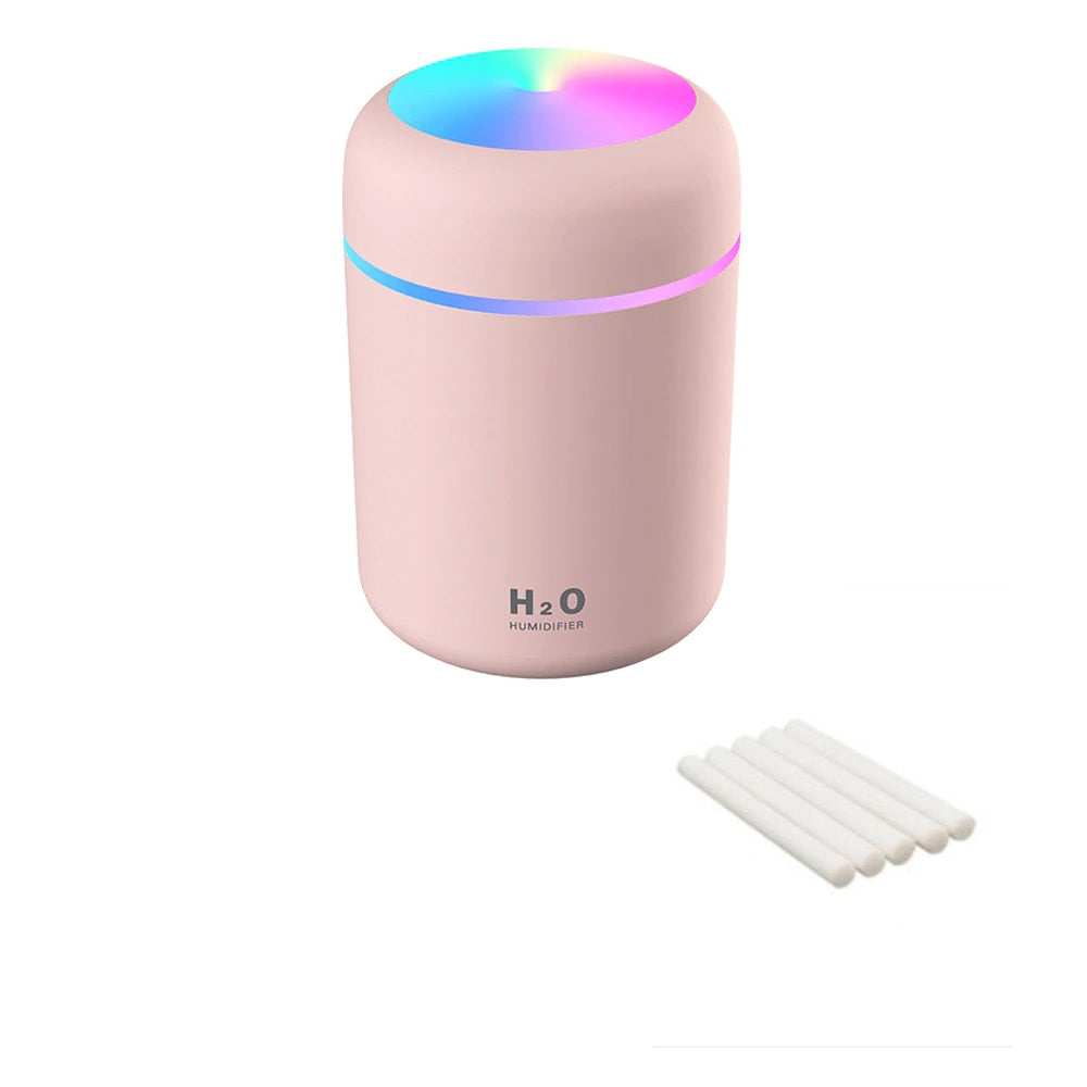 VIP Portable Humidifier USB Ultrasonic Dazzle Cup Aroma Diffuser Cool Mist Maker Air Humidifier Purifier with Romantic Light