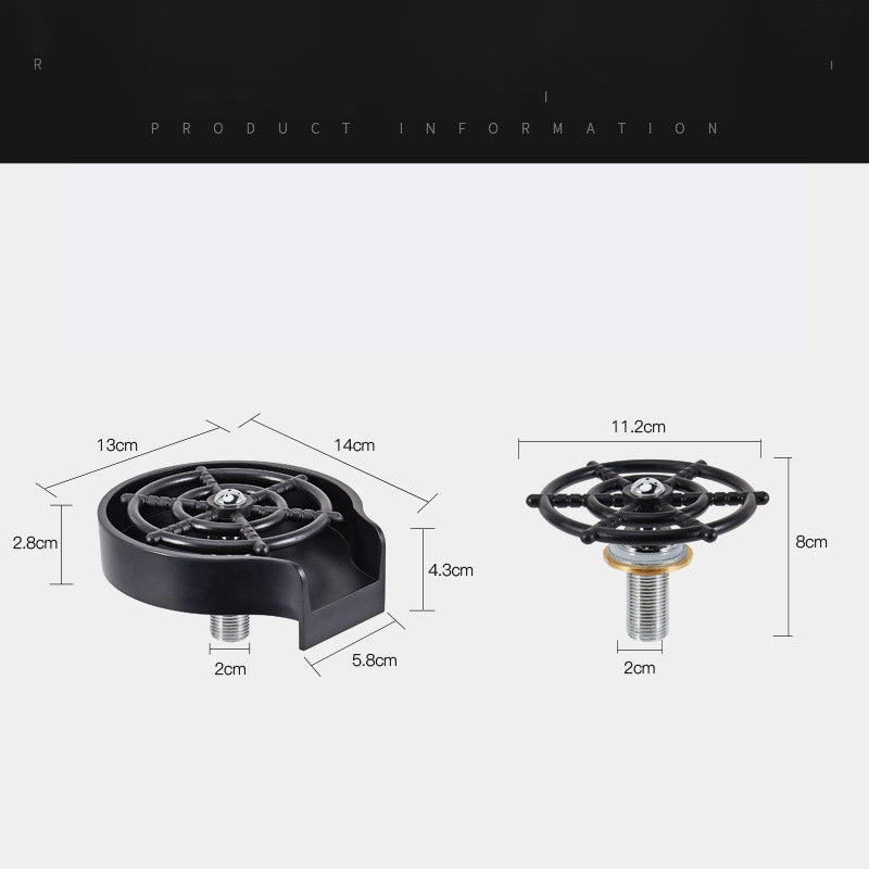 Bar Counter Cup Washer Sink High-pressure Spray.